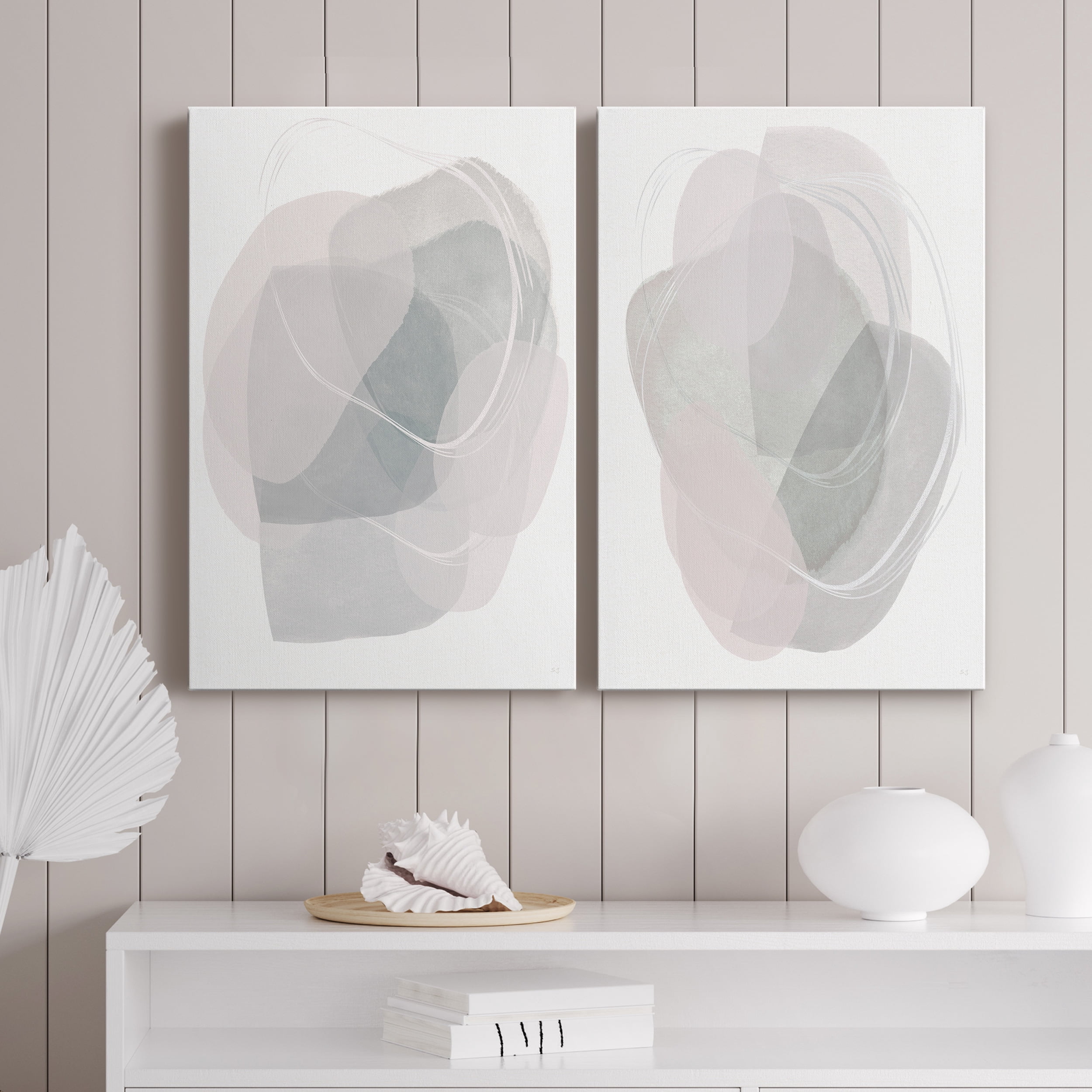 River Jewels I Premium Gallery Wrapped Canvas - Ready to Hang - Set of 2 - 18 x 27 Each