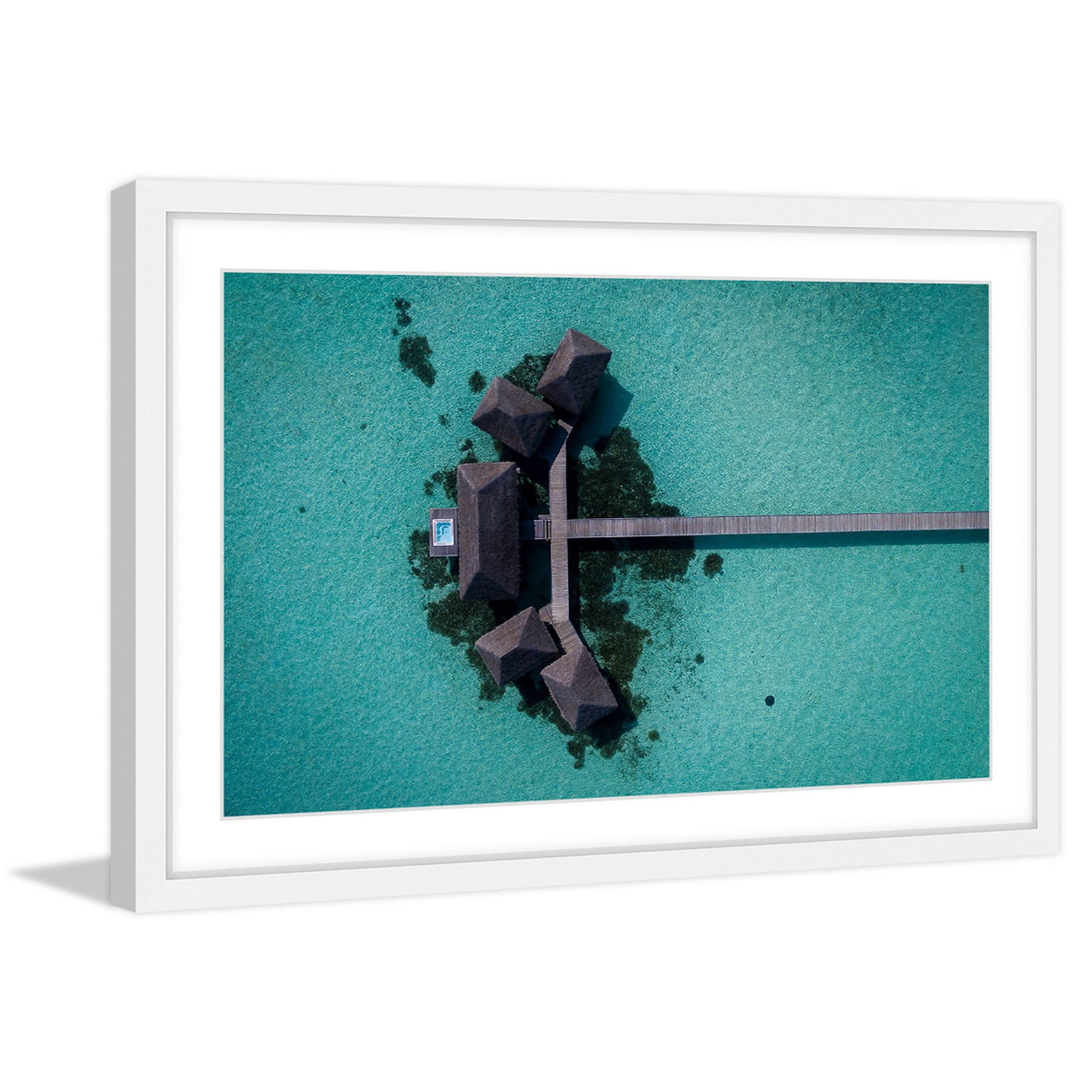 Marmont Hill "Pier Lodge" by Hassan Ishan Framed Painting Print