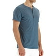 thumbnail image 3 of PPYOUNG Mens Fashion Casual Front Placket Basic Short Sleeve Henley T-Shirts XL, 3 of 5