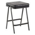 thumbnail image 1 of Taburete Seven - Metal negro y PU negro envejecido LumiSource OB-CS-SVEN BK+BK, 1 of 2