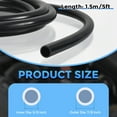 thumbnail image 2 of Uxcell Silicone Tubing,5/8inch ID x 7/8inch OD Pure Silicon Tube High Temp Silicone Hose -5 ft Length/Black, 2 of 6