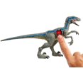 thumbnail image 2 of Jurassic World Battle Damage Velociraptor "blue" Dinosaur Figure - Walmart Exclusive, 2 of 6