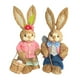 thumbnail image 2 of 4 muñecos de conejito de Pascua de paja de pie de 35 cm de alto, decoración elegante Estilo D, 2 of 9