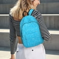 thumbnail image 4 of Defioc Sky Blue Glitter for Canvas Backpack,Travel Rucksack Unisex Knapsack Laptop Backpack for Work & College -Small, 4 of 7