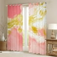 thumbnail image 4 of jejeloiu Aesthetic Geometric Art Curtains Pack of 2 (42x84 Each),Splashing Ink Curtains Blackout,Gradient Pink Gold Bedroom Curtains,Lightweight Room Decor, 4 of 6
