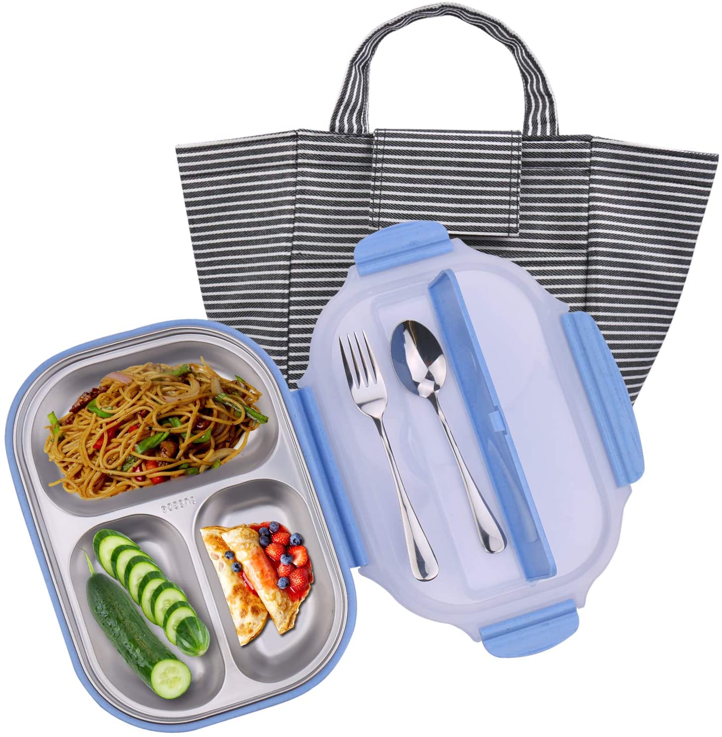 Spoondrift Bento Box - 3 Compartments – Mini Mint