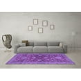 thumbnail image 3 of Ahgly Company Indoor Round Abstract Purple Modern Area Rugs, 6' Round, 3 of 4