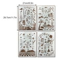 thumbnail image 4 of Children Painting Stencil Decorative Stamping Printing Tool Template Season Elements Coloring Tools Embossing Stencils for Cake Cards Winter, 4 of 8