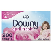 Downy April Fresh Fabric Softener Dryer Sheets, 200 count