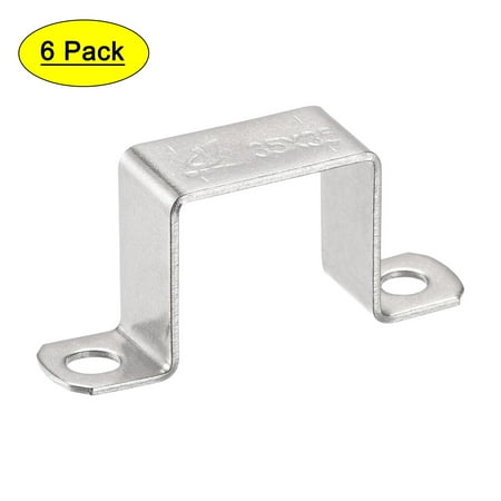 

Uxcell 32 x 37mm 304 Stainless Steel U Shaped Connector Bracket 6 Pack