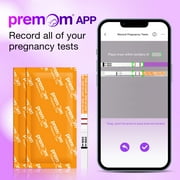 شرائط اختبار الحمل المبكر - 30 حزمة اختبار الحمل للكشف المبكر مدعوم من Premom Ovulation Predictor iOS و Android APP