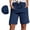 #1Dark Blue, variant on MYAOYI Womens Drawstring Muslin Shorts Loose Fit Gauze Summer Bottoms