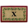 thumbnail image 1 of Nedia Home O2252X Résistant 22 x 36 Po Coco Tapis - Houx Ivoire Bord Monogrammé x, 1 of 1