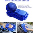 thumbnail image 2 of Bamboohart Microfiber Car Wash Sponge-Non Scratch Sponges-Two Sided Chenille Microfiber Wash Sponge-Microfiber Wash Mitt for Cars  Trucks  SUVs  Boats RVs- 4pack, 2 of 5