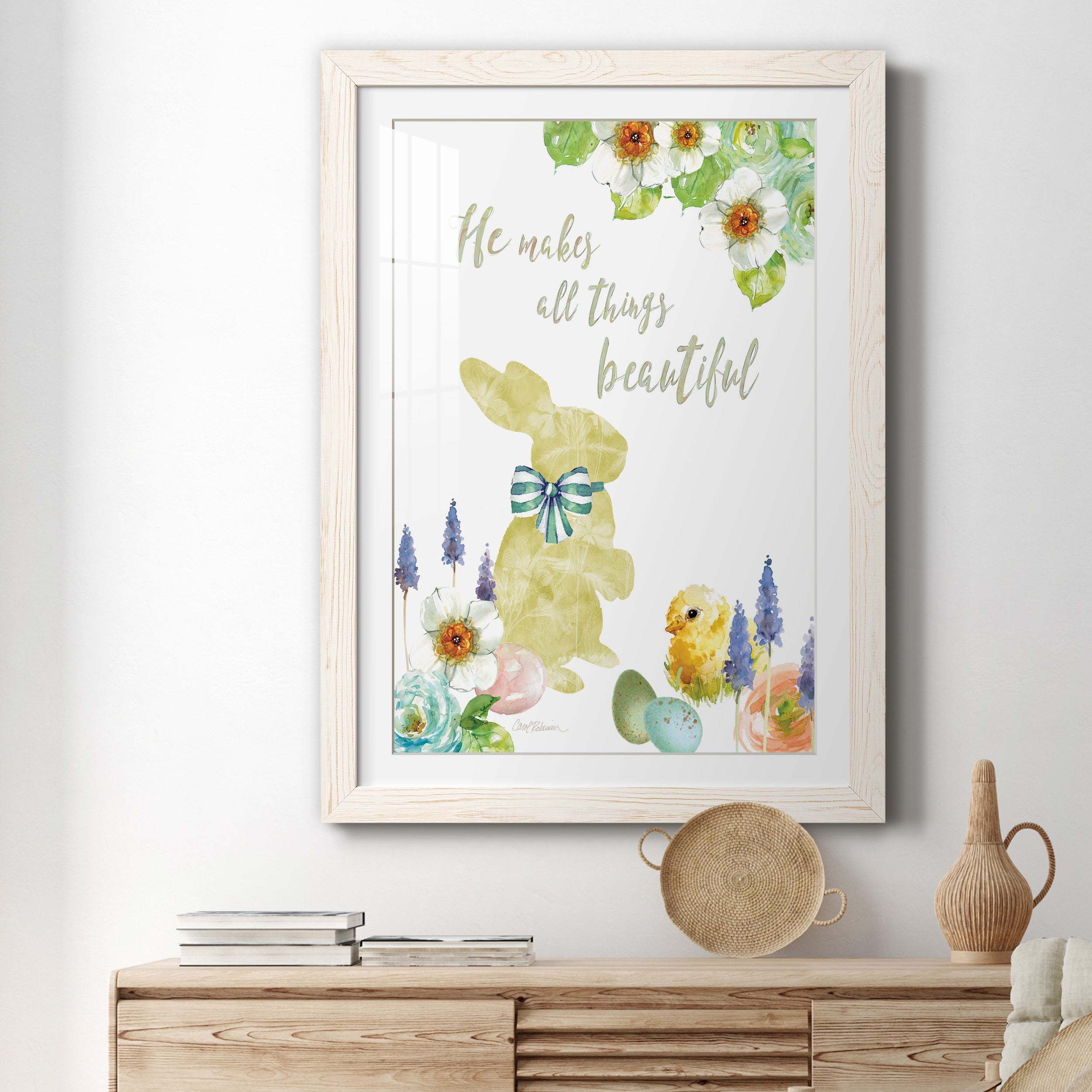 All Things Bunny - Premium Framed Print - Distressed Barnwood Frame - Ready to Hang