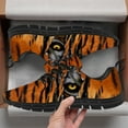 thumbnail image 3 of Customuart Tiger Print Shoes for Men Running Shoes Fashion Sneakers Orange Size 8.5, 3 of 5