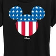 thumbnail image 3 of Disney - Mickey Silhouette American Flag - Women's Short Sleeve Graphic T-Shirt, 3 of 5