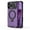 Purple, variant on Case For IPhone 17 Pro Max/17 Pro/17 Air/17, Clear Transparent Not Yellowing Cover Slim Anti-Slip Stand Shell Magnetic Wireless Charger Case