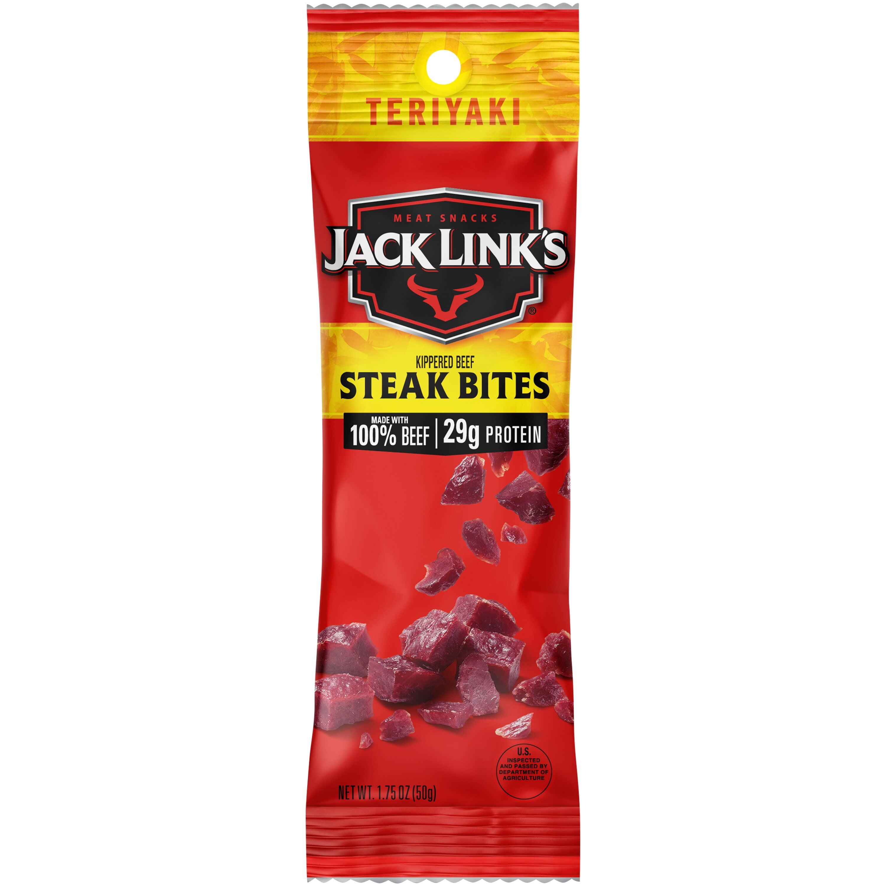 (4 pack) Jack Link’s® Teriyaki Beef Jerky Steak Bites, 1.75 oz