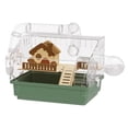 thumbnail image 1 of villa pour Animaux en Acrylique avec Grande Roue de Course, Bouteille d'Eau, cage pour hamster, 1 of 6
