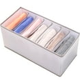 thumbnail image 1 of Closet Underwear Organizer Drawer Divider 7 Grids Foldable Storage Box for Clothes  Socks, 1 of 2