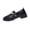 Black, variant on Wensltd Women Black Loafers Thick Sole Shoes Spring Summer Vintage Style Wide Width Large Size Comfortable Daily Shoes