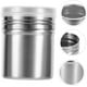 thumbnail image 4 of 6 pcs Pepper Shakers Silver Powder Shakers Automatic Snicker Shakers Spice, 4 of 5