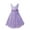 Lavender, variant on Lejafay Flower Girl Double V Neck Dress Pageant Princess Bridesmaid Prom Gown Purple 6
