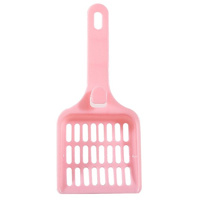Pet Litter Scoop Plastic Thickened Sturdy Solid Color Kitten Scooper Cat Shovel