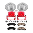 thumbnail image 2 of PowerStop Rear Z23 Evolution Sport Brake Pad and Rotor Kit with Red Powder Coated Calipers Fits: CADILLAC CHEVROLET GMC Select Models KC2047, 2 of 4