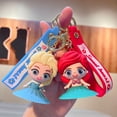thumbnail image 3 of Llaveros de princesa Disney para niños, llavero de Blancanieves, Elsa, Ariel, Rapunzel, Belle, accesorios, juguete, regalo, 7 estilos, 3 of 5