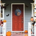 thumbnail image 6 of Rovga Front Door Sign 1 Pcs Front Door Welcome Hanging Sign Plaque Fall Door Porch Sign Thanksgiving Wooden Door Sign With Pumpkin Maple Leaf Country Wall Art For Farmhouse Porch Home Decor Black, 6 of 8