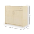 thumbnail image 2 of Foundations SafeSwing Changing Table, Built-In Storage, Soft-Close Hinges, Natural, 2 of 9
