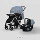 thumbnail image 2 of Carriola Plegable AOKU Ultra Premium Portabebé Azul celeste, 2 of 8