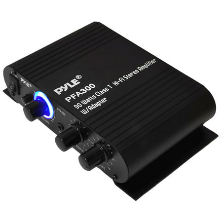 Pyle PFA300 90W 2 Channel Hi-Fi Home Audio Stereo Speakers Amplifier