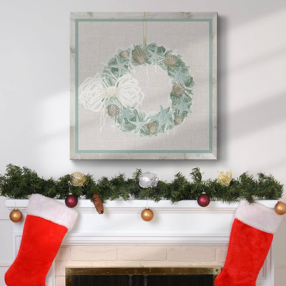 Coastal Christmas I- Gallery Wrapped Canvas