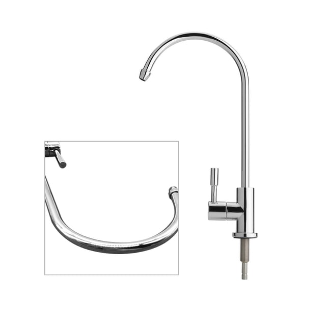 Toystoory Clarificador de agua anticorrosión a prueba de herrumbre de aleación 1/4, accesorio giratorio para ahorro de agua Juegos de accesorios de baño Toystoory HA001246-00B