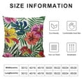 thumbnail image 5 of GOSMITH Decorative Throw Lumbar Pillow Covers Painting Tropical Palm Tree Artwork California Pattern Jungle Travel Forest Hawaii Nature Modern Cushion Cover for Sofa Couch Living Room, 5 of 5