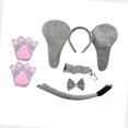 thumbnail image 4 of Conjunto de disfraz de elefante para niños, decoración de Halloween para fiestas de cosplay 5 piezas, 4 of 9