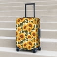 thumbnail image 2 of Lsque Romantic Elegant Sunflower Printed Luggage Cover, Travel Luggage Protector,Scratch and Dirt Resistant, Fits 18-32 Inch Luggage - X-Large, 2 of 9