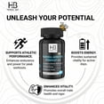 thumbnail image 5 of Herbal Bee Fadogia Agrestis and Tongkat Ali Capsules, Testosterone Supplement for Performance, Energy, and Vitality, 120 Count, 5 of 6