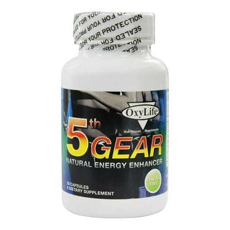 Oxylife 5th Gear Natural Energy Enhancer Capsules, Ephedra Free, 30 Ea, 3 Pack