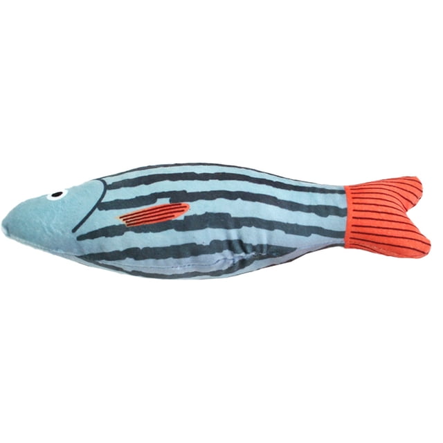 Catnip Filled Cat Toys, Soft Cat Chew Toy Bite Resistant Cat Nip Toys, Fish Simulation Catmint Teething Toy, Purring Cat Kicker Toys, Kittens Cat Indoor Toy