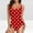 A_ Red, variant on UTSJKR American Trends One Piece Swimsuit Women U Neck Polka Dot Print Bathing Suits Athletic Modest Swimwear Red XL