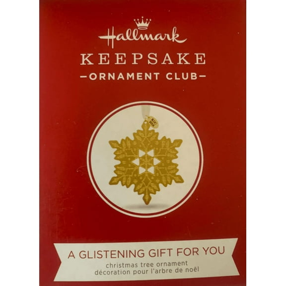 Hallmark Keepsake 2018A Glistening Gift Snowflake Exclusive Ornament New w Box