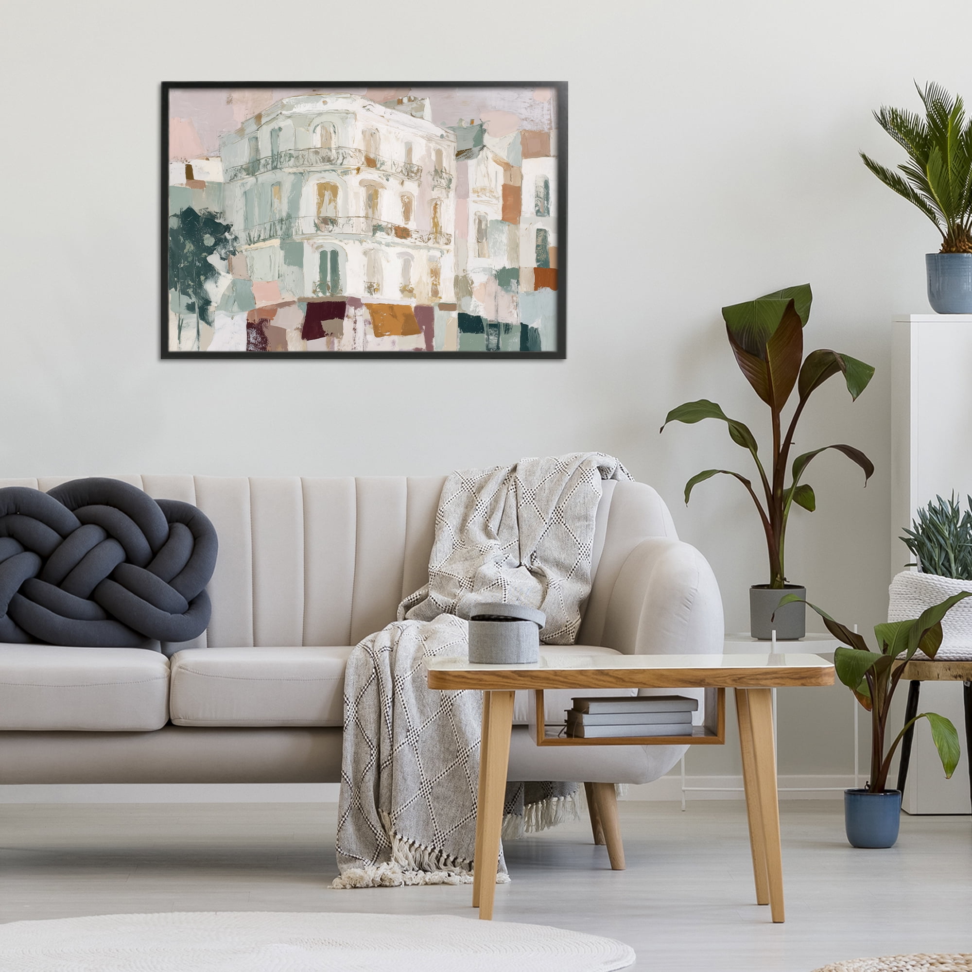 Stupell Industries Barcelona Street Corner Black Framed Giclee Art, design by Chromatic Storm Studio