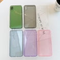 thumbnail image 7 of for iPhone Xs Case, iPhone X Case Cute Clear Bling Crystal Diamond Phone Case, with Sparkle Camera Len Protector Soft TPU Cover Case for Women Girls, Blue, 7 of 7