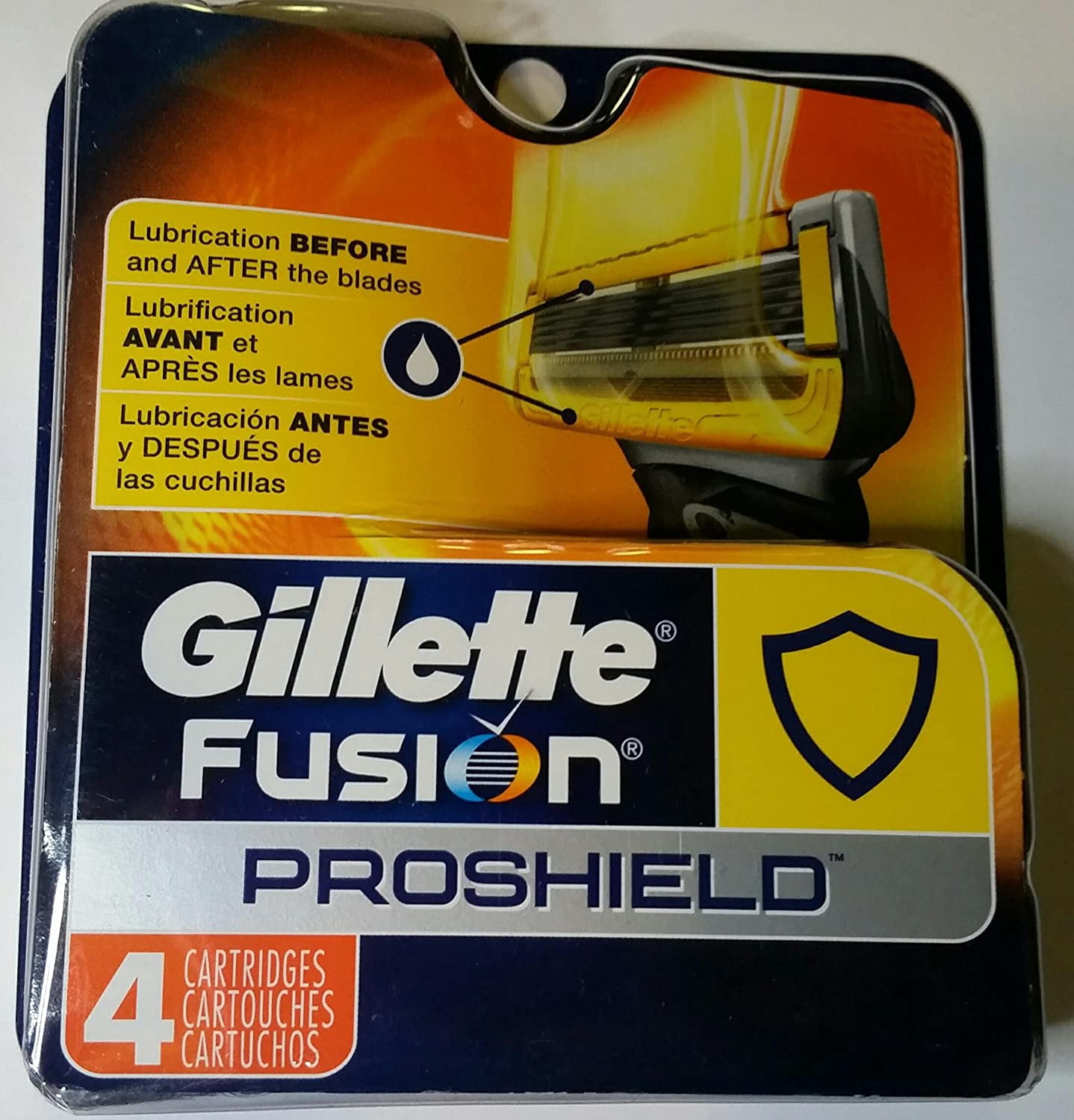 2 Pack Gillette Fusion Proshield Men's Razor Blade Refills 4 ct
