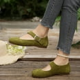 thumbnail image 2 of Gealkoca Women's Comfortable Mary Jane Flats Fashion Casual Dress Shoes Cute Closed Toe Lightweight Walking Shoes Women's Casual Soft Flat Shoes, 2 of 7