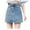 Blue, variant on JIKNTTR Jean Shorts for Women Ladies Denim Half Length Plus Size Skirt Trendy Shorts Streetwear